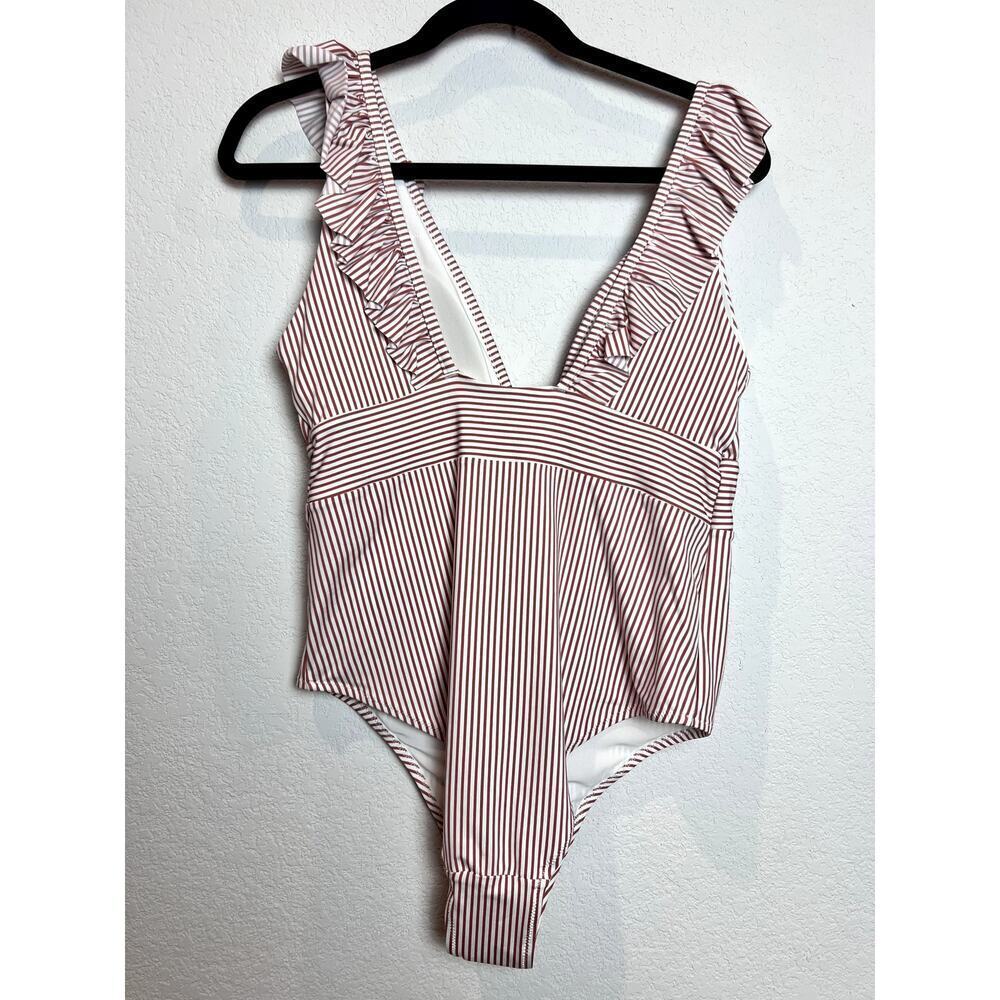 NWT: H&M One Pice Swimsuit Striped Size Large - Picture 4 of 11